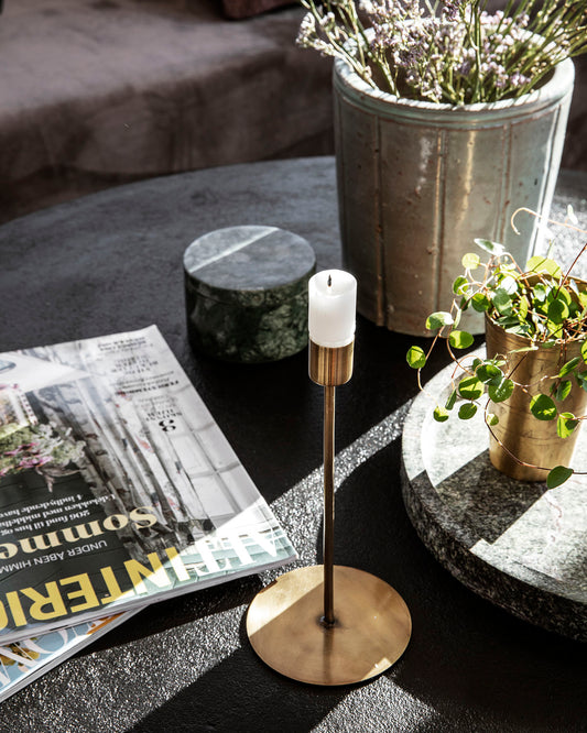 Anit Candle Stand – Antique Brass
