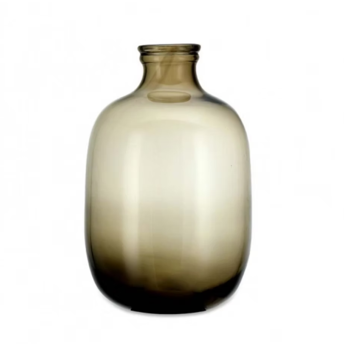 Nkuku Lua Glass Vase - Vintage Brown