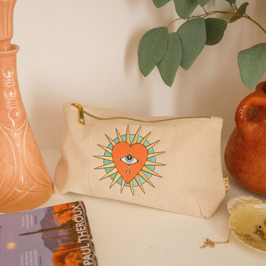 Stone Corduroy Sun Pouch