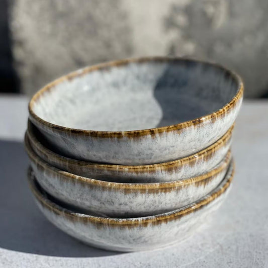 Soft Caramel Olive Dish - Stoneware