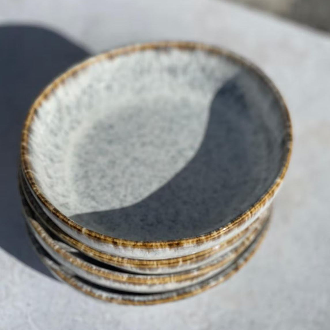 Soft Caramel Olive Dish - Stoneware