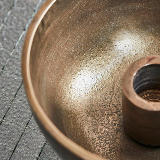 House Doctor Crown Candle Holder – Antique Brass
