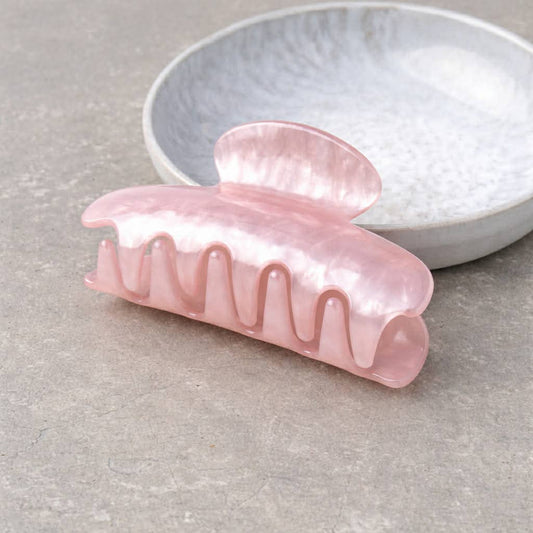 Pink Pearlescent Claw Clip