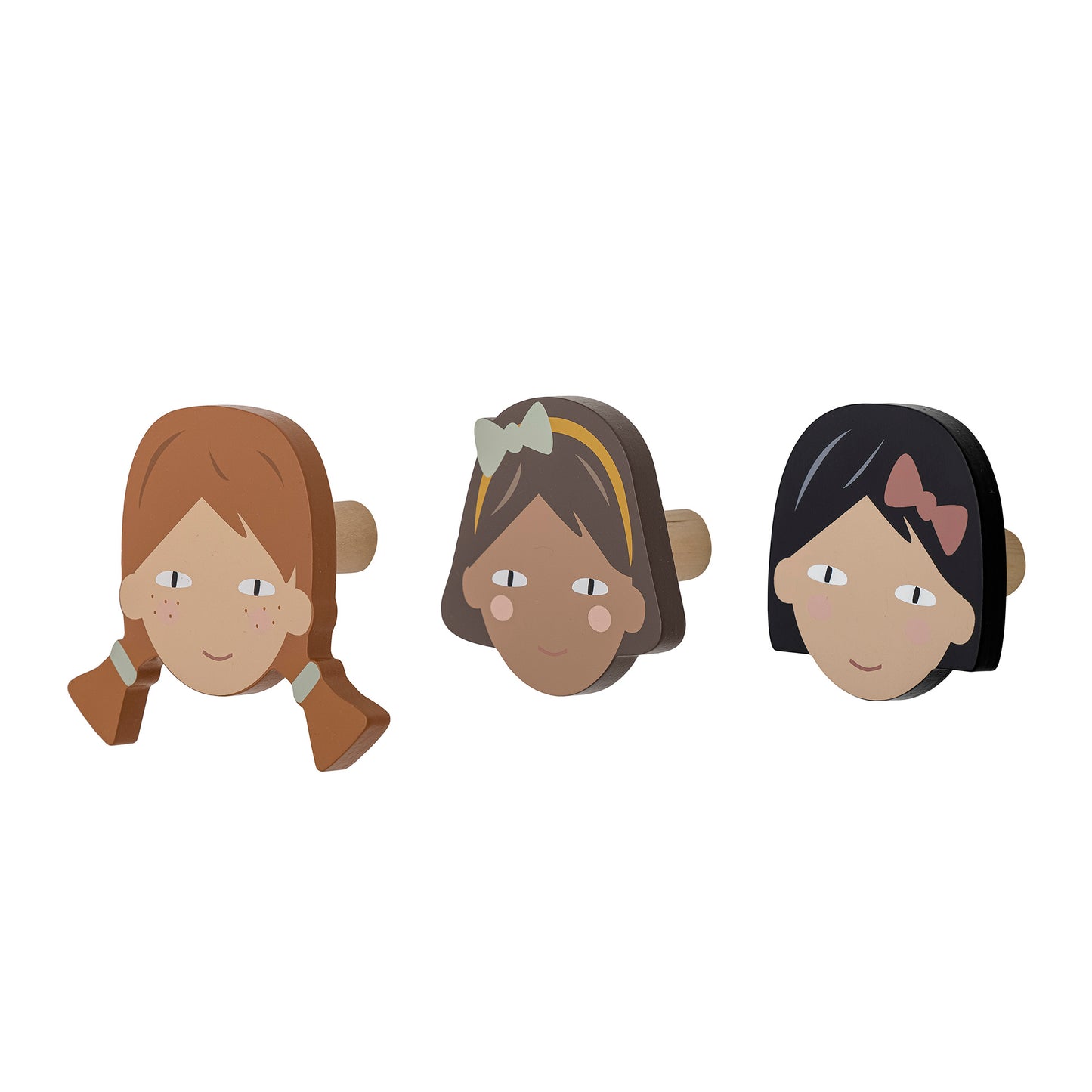 Bloomingville MINI Character Wall Hooks (Set of 3)