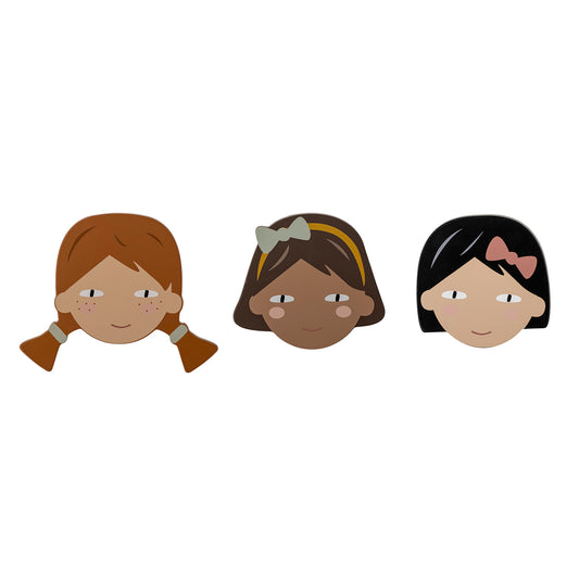 Bloomingville MINI Character Wall Hooks (Set of 3)