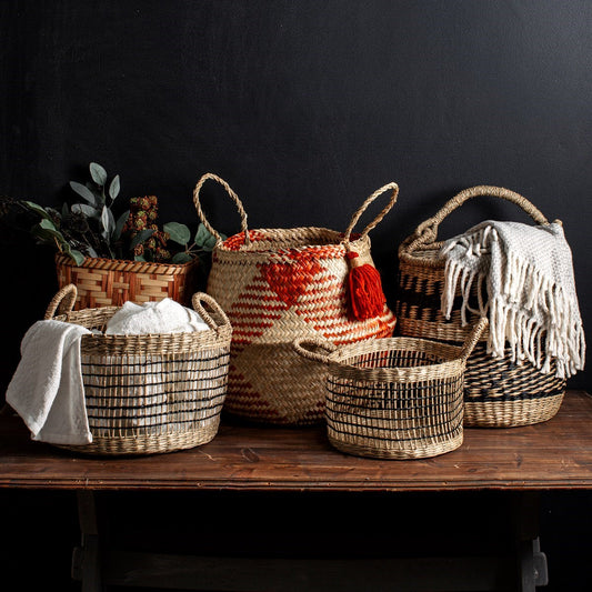 Sass & Belle Seagrass Open Weave Baskets – Set of 2