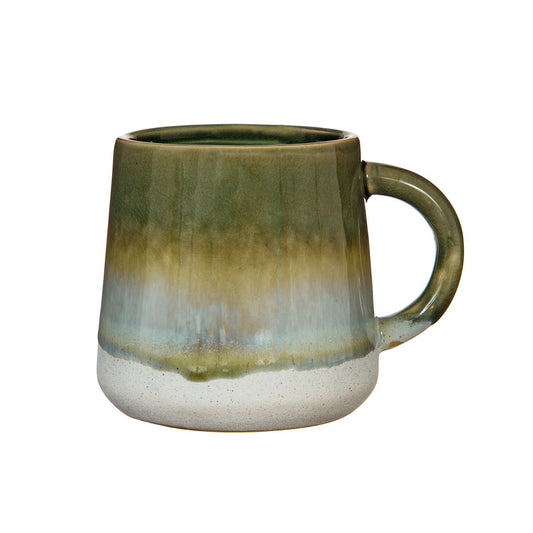 Sass & Belle Mojave Glaze Mug – Green & Grey