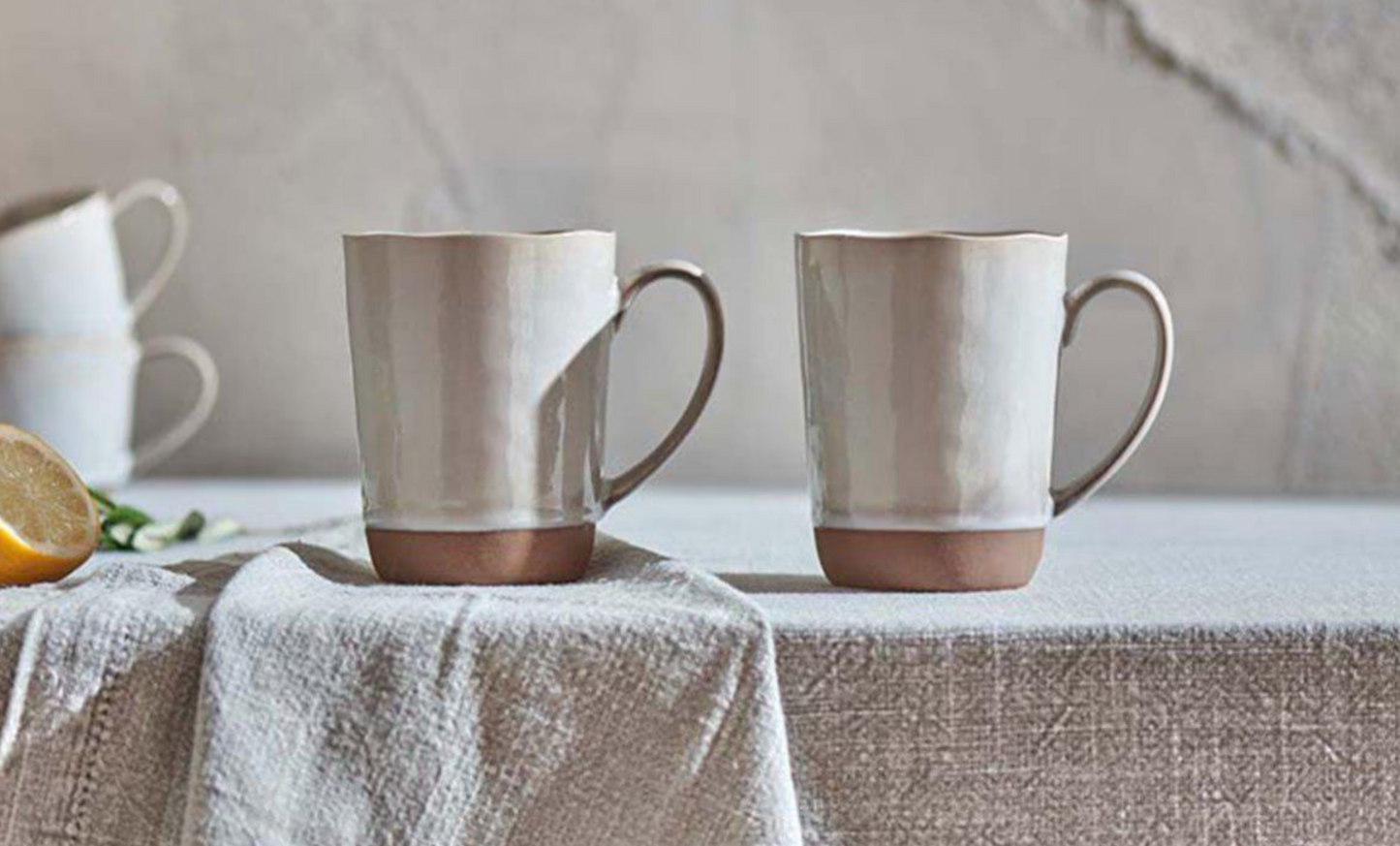 Nkuku Edo Mug Set – Terracotta (Set of 2)