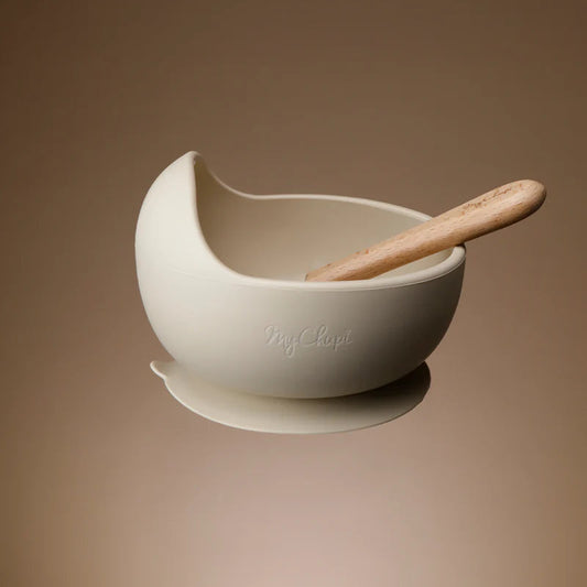 La Romi My First Weaning Bowl & Spoon Set – Nude