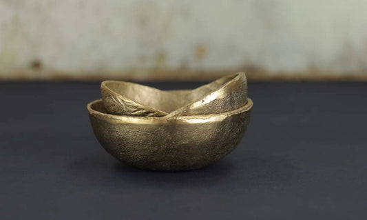 Nkuku Jahi Gold Bowl - Medium