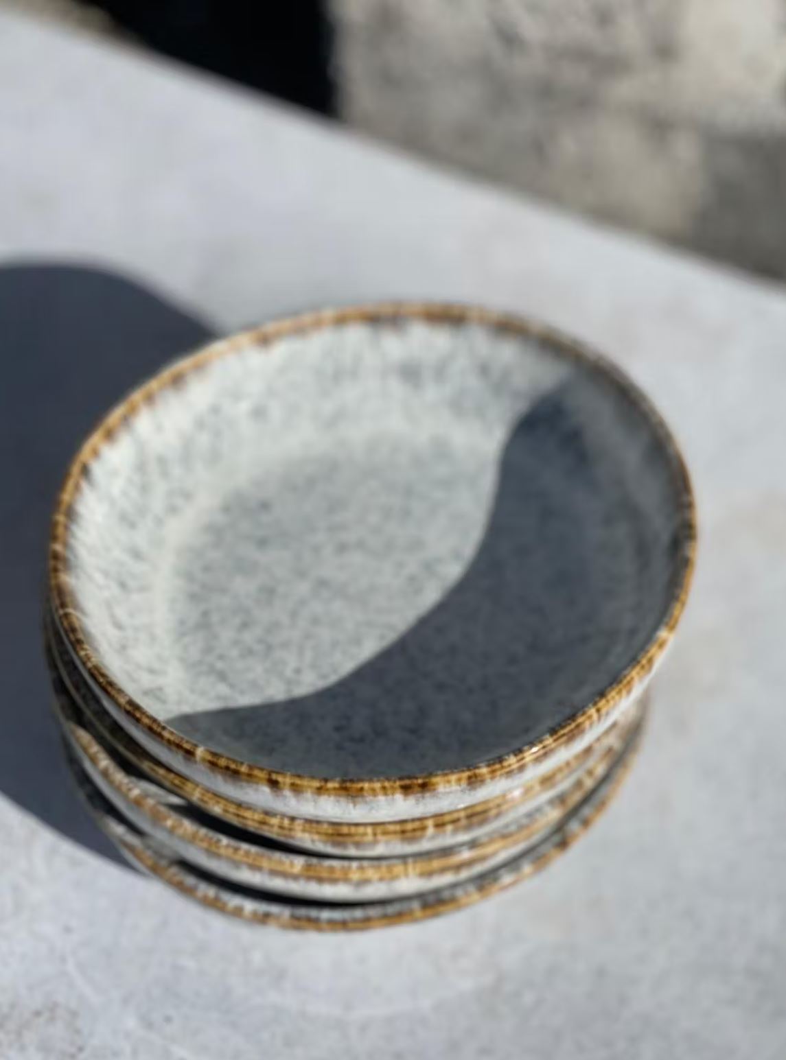 Soft Caramel Olive Dish - Stoneware