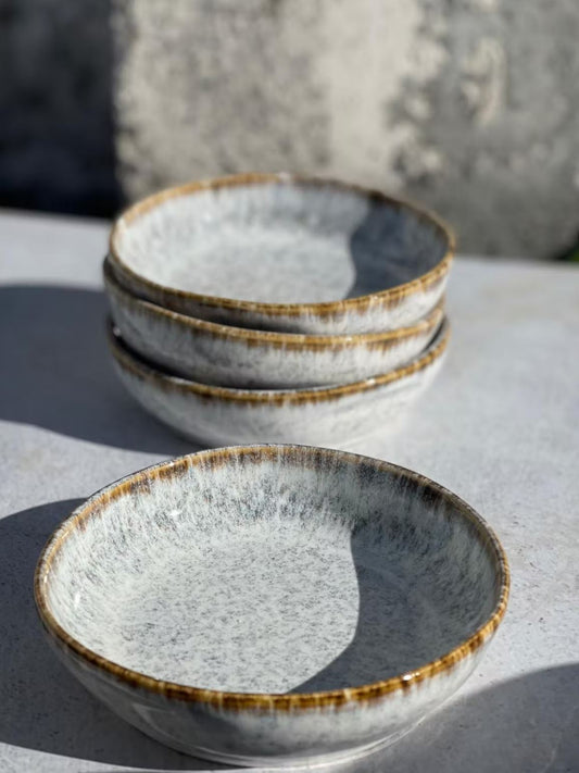 Soft Caramel Olive Dish - Stoneware