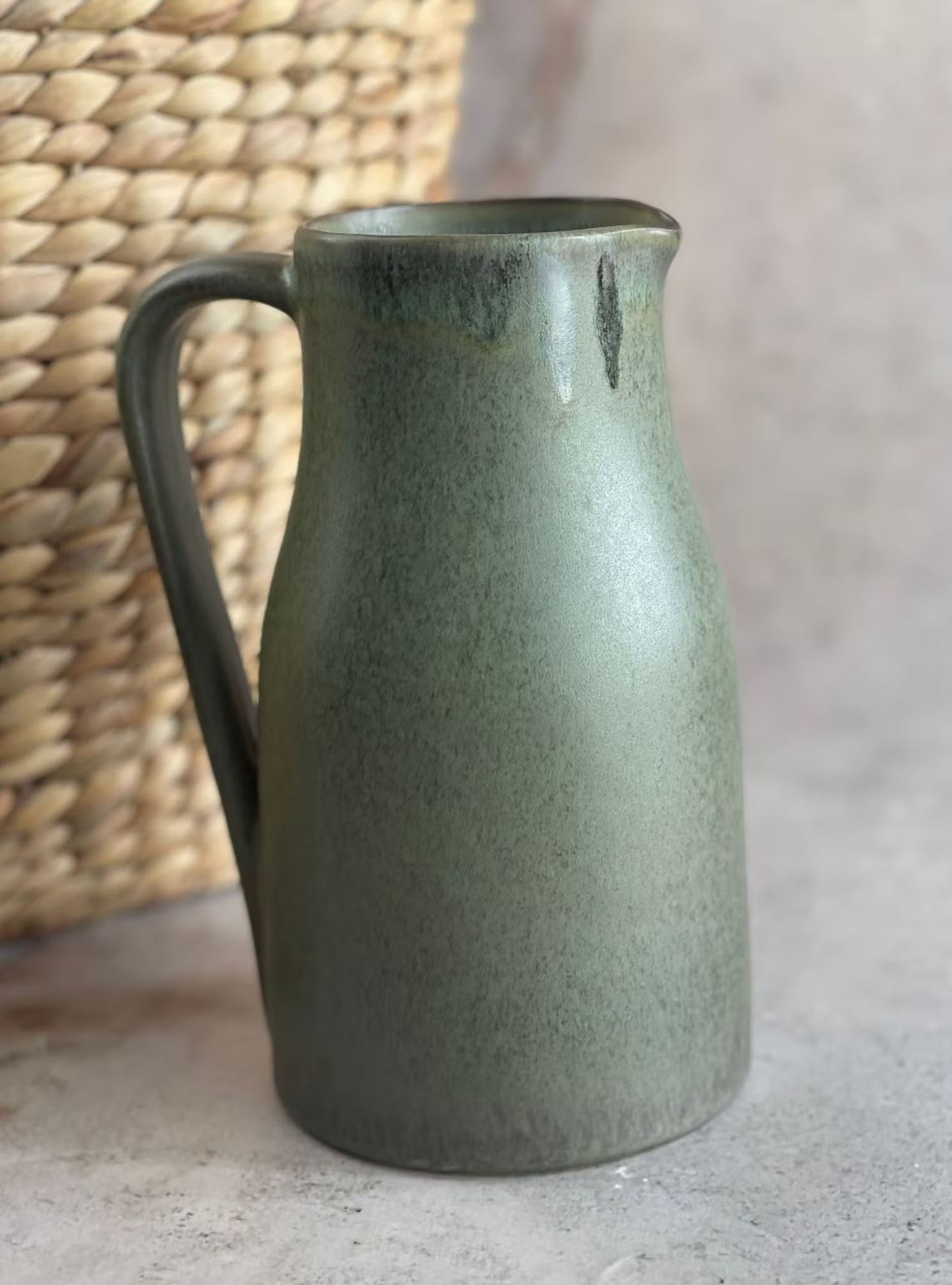 He’s Looking At You Pitcher – Stoneware