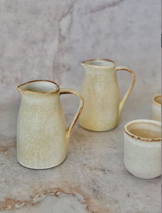 Toasted Caramel Mini Pitcher - Stoneware